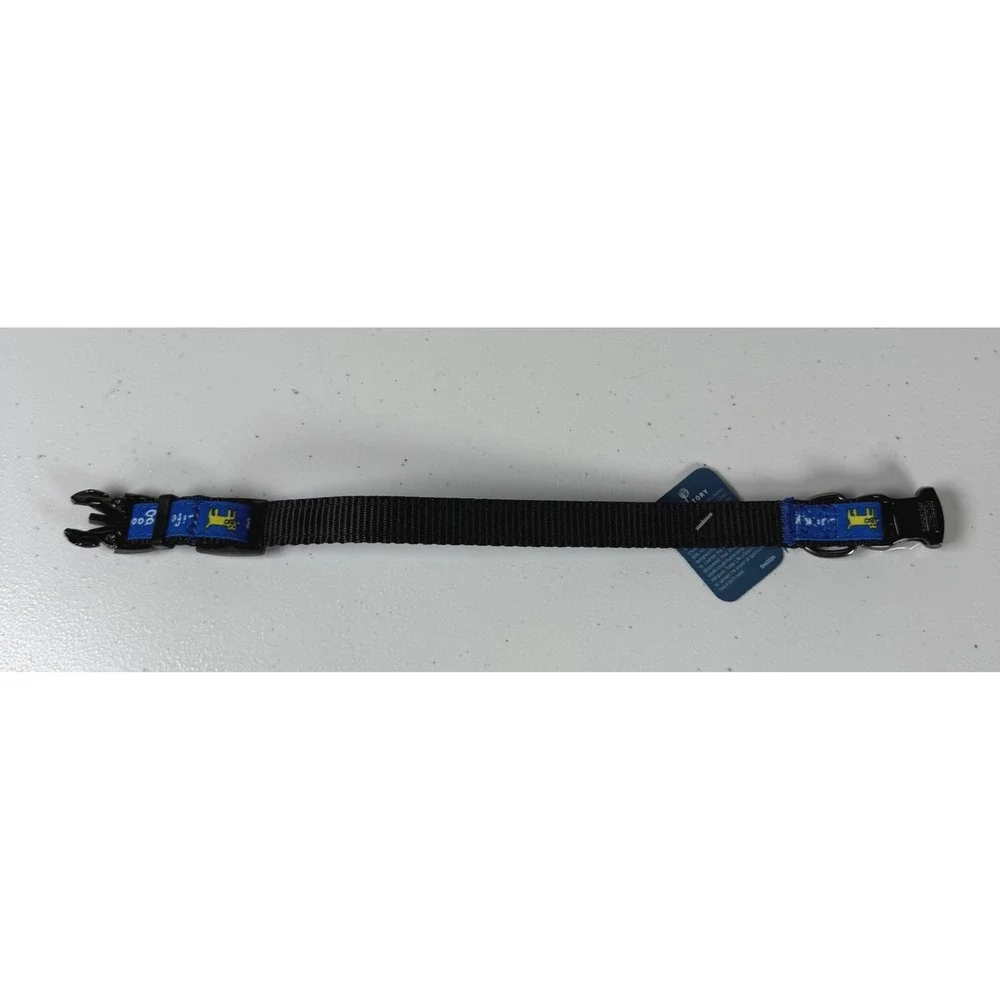 Life is Good Small Dog Collar Blue Lucky Dog Graphic Adjustable Nylon NEW